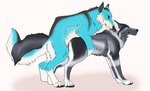 ambiguous_gender ambiguous_penetrated blue_body blue_eyes blue_fur claws digitigrade duo feral feral_on_feral feral_penetrated feral_penetrating feral_penetrating_feral finger_claws from_behind_position fur grey_body grey_fur male male/ambiguous male_penetrating male_penetrating_ambiguous mounting mouth_closed penetration quadruped sex simple_background toe_claws white_background white_body white_fur killthe_demon canid canine mammal absurd_res animated hi_res short_playtime