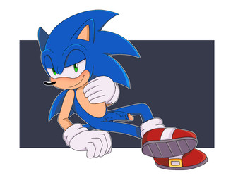 anthro blush clothing erection footwear genitals gloves half-closed_eyes handwear humanoid_genitalia humanoid_penis looking_at_viewer male narrowed_eyes penis shoes sitting smile solo vein veiny_penis silentmist sega sonic_the_hedgehog_(series) sonic_the_hedgehog eulipotyphlan hedgehog mammal 2024 digital_drawing_(artwork) digital_media_(artwork) hi_res