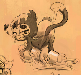 anthro featureless_crotch glue heart_symbol looking_at_viewer looking_back messy missing_tooth narrow_hips one_eye_closed presenting raised_tail stuck tail thin_calves thin_legs thin_thighs weapon wink winking_at_viewer soulcentinel bloons_tower_defense ninja_kiwi glue_gunner haplorhine mammal monkey primate 2021