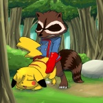 ambiguous_gender bottomless crossover cum eyes_closed from_behind male marvel mouse nintendo pikachu pokémon raccoon rocket_raccoon rodent sex video_games
Rating: Explicit
Score: 9
User: Woozle
Date: July 11, 2012