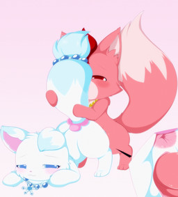 accessory all_fours anthro anus bangs big_tail blue_eyes blue_markings blush digitigrade dipstick_ears dipstick_tail duo ear_markings erection female fluffy fluffy_tail from_behind_position fur furgonomics genitals hair male male/female markings messy_hair multicolored_ears one_eye_closed penetration penis pointy_ears prick_ears red_body red_eyes red_fur red_hair sex simple_background smile snowflake tail tail_accessory tail_grab tail_hug tail_markings tailband vaginal vaginal_penetration vulva white_markings plushcrochet jewelpet sanrio sega sega_fave carney_(carnelianfox) fan_character larimar_(jewelpet) arctic_fox canid canine fox mammal red_fox true_fox absurd_res hi_res