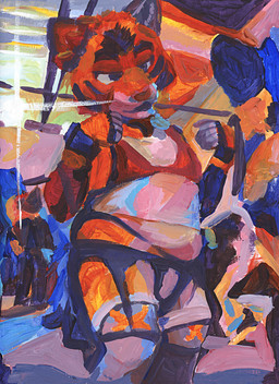 abstract_art accessory ambiguous_gender anthro athletic_wear balls bdsm being_watched belly bench big_belly biped black_body black_clothing black_fur blue_eyes blush bottomless bottomwear bound bra breasts bulge bus clothed clothing collar commercial_vehicle costume countershading crossdressing crowd detailed_background dumbbell duo electronics exercise exhibitionism eyebrows faceless_character faceless_male female femboy fingerless_gloves fingers food footwear front_view fully_clothed fur fursuit garter garter_belt garter_straps genitals gloves group gym hair half-closed_eyes handwear harness holding_object inside inside_train jewelry jockstrap leash legwear light lingerie looking_aside looking_at_another looking_away looking_down male male/male markings masturbation midriff mirror multicolored_body multicolored_fur murrsuit muscular narrowed_eyes navel necklace open_mouth orange_body orange_fur outside overweight overweight_anthro overweight_male panties pants partially_clothed penis pink_nose pole public public_exposure public_masturbation public_transportation red_body red_clothing red_underwear seat sex_toy shirt shorts simple_background sitting skimpy skirt slightly_chubby slightly_chubby_anthro slightly_chubby_female slightly_chubby_male smile socks solo solo_focus sport sports_bra sportswear standing stockings stretching striped_body striped_fur striped_markings stripes subway tail tan_body tank_top text thick_eyebrows thick_thighs thigh_highs topwear train trio tuft two_tone_body underwear undressing vehicle vehicle_for_hire weightlifting weights white_body white_clothing white_fur workout young zaverose bear canid canine canis domestic_cat felid feline felis mammal pantherine tiger wolf painting_(disambiguation) absurd_res digital_media_(artwork) digital_painting_(artwork) english_text hi_res oil_painting_(artwork) painting_(artwork) portrait signature sketch traditional_media_(artwork) traditional_painting_(artwork) watercolor_(artwork)