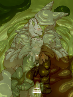anthro anus areola big_clitoris blush breasts censor_bar censored_clitoris censored_genitalia censored_vulva clitoral_hood clitoris covered_in_feces covered_in_slime detailed_anus duo eyeless feces feces_everywhere female female/female french_kissing genital_size_difference genitals green_areola green_tongue hand_on_knee hand_on_leg holding_breast ineffective_censorship kissing larger_female licking_tongue lime_eyes lying messy nipples on_back scatplay sewage size_difference slime sludge smaller_anthro tongue vulva alacarte noboru_(sakamata) sewage_monster_(sakamata) feces_creature goo_creature absurd_res censored hi_res
