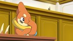 16:9 2022 ace_attorney apollo_justice buizel capcom courtroom digital_media_(artwork) feral fur generation_4_pokemon hi_res lawyer male matchstick_39 nintendo orange_body orange_fur parody pokemon pokemon_(species) redraw solo thinking widescreen