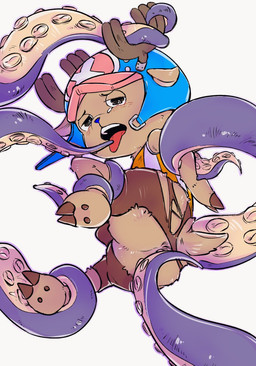 anthro antlers anus backsack balls blush bottomwear butt chibi clothing forced genitals hooves horn imminent_sex male rape restrained restrained_by_tentacles sex shorts solo suckers tentacle_rape tentacle_sex tentacles torn_clothing young young_anthro a1 one_piece tony_tony_chopper deer mammal new_world_deer reindeer hi_res