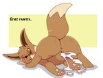 absurd_res after_sex ass_up bent_over black_nose blush bodily_fluids brown_body brown_butt brown_ears brown_fur brown_pussy brown_tail butt cum cum_drip cum_from_pussy cum_in_pussy cum_inside cum_on_ground cum_splatter dripping eevee english_text excessive_cum excessive_genital_fluids fainted female feral fur gaping gaping_pussy generation_1_pokemon genital_fluids genitals hi_res hindpaw kingbeast leaking_cum messy nintendo one_eye_closed pawpads paws pokemon pokemon_(species) pussy raised_tail simple_background solo spread_legs spreading tail text