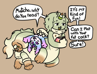 animal_genitalia animal_penis antennae_(anatomy) anthro duo equine_genitalia equine_penis female genitals gynomorph gynomorph/female horn intersex intersex/female multi_nipple nipples nude penis wings young bunnyqueen matcha_(bunnyqueen) ruby_(bunnyqueen) hybrid lagomorph lagomorph_taur leporid leporid_taur mammal mammal_taur rabbit rabbit_taur taur