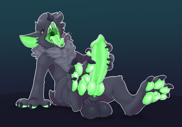 animal_genitalia animal_penis anthro balls big_balls big_penis bodily_fluids canine_genitalia canine_penis claws drooling erection feet foot_focus fur genitals green_paws green_penis hair hindpaw knot male masturbation mouth_shot nude open_mouth pawpads paws penis saliva simple_background sitting solo teeth toe_claws toes tongue tongue_out yellow_sclera backsash bat mammal 2023 digital_media_(artwork) hi_res