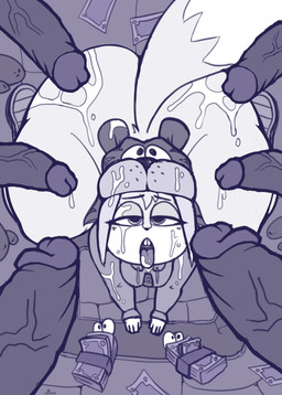 anthro anthro_focus aroused bedroom_eyes big_butt big_penis bodily_fluids bottomless bottomless_anthro bottomless_male buckteeth bukkake butt circumcised clothed clothing cum cum_drip cum_in_mouth cum_inside cum_on_butt cum_on_face curvy_figure dripping erection eyebrows eyelashes femboy fluffy fluffy_tail footwear front_view fur genital_fluids genitals gloves group handwear hat headgear headwear high-angle_view hoodie huge_butt huge_penis huge_thighs humanoid_genitalia humanoid_penis imminent_gangbang imminent_sex interspecies kneeling looking_at_viewer male male/male money multicolored_body multicolored_fur narrowed_eyes nightclub open_mouth partially_clothed penis presenting rock seductive shoes sneakers solo_focus stripper submissive submissive_anthro submissive_femboy submissive_male surrounded_by_penises tail teeth thick_thighs tongue tongue_out topwear two_tone_body two_tone_fur vein veiny_penis voluptuous voluptuous_anthro voluptuous_male zipper_hoodie pkfirefawx conker's_bad_fur_day rareware conker elemental_creature elemental_humanoid humanoid mammal mineral_fauna mineral_humanoid rock_creature rock_humanoid rodent sciurid tree_squirrel 2026 absurd_res blue_and_white digital_drawing_(artwork) digital_media_(artwork) hi_res monochrome sketch