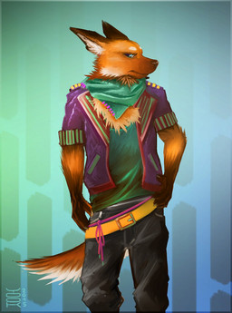abstract_background anthro belt biped black_bottomwear black_clothing black_pants blue_eyes bottomwear brown_body brown_ears brown_fur brown_nose brown_tail cheek_tuft claws clothing ears_back facial_tuft finger_claws front_view fur glistening glistening_eyes green_clothing green_jacket green_topwear hand_on_hip inner_ear_fluff jacket male multicolored_clothing multicolored_jacket multicolored_topwear neck_tuft orange_body orange_fur orange_tail pants pivoted_ears purple_clothing purple_jacket purple_topwear red_clothing red_jacket red_topwear solo tail topwear tuft white_body white_fur white_inner_ear_fluff white_tail yellow_belt yookie canid canine mammal maned_wolf 2015 dated hi_res portrait signature three-quarter_portrait