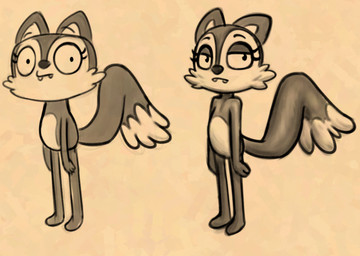 3_fingers anthro biped cheek_tuft dipstick_tail eyebrows eyelashes facial_tuft fangs featureless_chest featureless_crotch featureless_feet feet female female_anthro fingers flat_chested fur half-closed_eyes markings narrowed_eyes nude nude_anthro nude_female open_mouth pointy_ears prick_ears solo standing tail tail_markings teeth tuft wide_eyed young young_anthro young_female soulcentinel disney kiff_(series) candle_fox canid canine fox mammal red_fox true_fox 2026 monochrome sepia