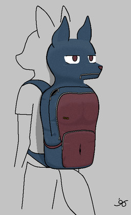after_transformation amputee annoyed anthro backpack blue_body carrying_another countershading disability duo faceless_character grey_background inanimate_transformation limbless male navel quadruple_amputee red_body red_countershading simple_background solo_focus transformation zipper zipper_mouth daleport996 ambiguous_species animate_inanimate canid canine canis mammal wolf digital_media_(artwork) signature