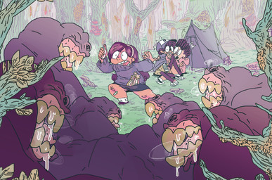 ambiguous_gender bodily_fluids drooling female forest fungus grass group male moss mushroom plant polypore saliva scared teeth tree 2n2n disney gravity_falls laika_studios paranorman dipper_pines mabel_pines norman_babcock human mammal monster 2015 crossover brother_(lore) brother_and_sister_(lore) sibling_(lore) sister_(lore) twins_(lore)