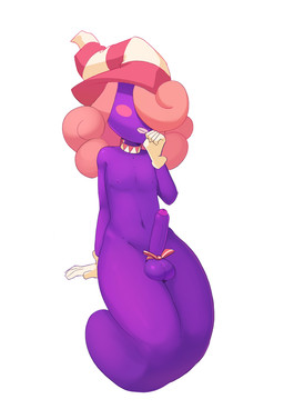 balls clothing crossgender erection femboy foreskin genitals gloves hair hair_over_eyes handwear hat headgear headwear humanoid_genitalia humanoid_penis legless lips long_hair male nipples not_furry nude partially_retracted_foreskin penis pink_hair purple_body simple_background solo white_background fridge_(artist) mario_bros nintendo paper_mario vivian_(mario) ghost humanoid shadow_siren spirit digital_media_(artwork) hi_res