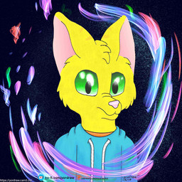 anthro lights male patreon_logo patreon_username smile solo text yordraw patreon felid feline mammal 1:1 hi_res icon url