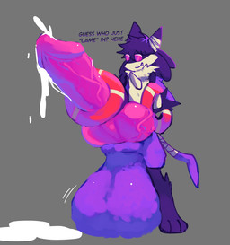 anthro balls big_balls big_penis bodily_fluids cum ejaculation eyewear fangs genital_fluids genitals huge_balls huge_penis hyper hyper_balls hyper_genitalia hyper_penis knot male penis smile solo sunglasses teeth vein veiny_penis lenorefodao nintendo pokemon fan_character generation_4_pokemon lucario pokemon_(species) absurd_res hi_res