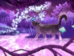 detailed_background female feral flower forest fungus grass jungle lianas magic mushroom plant river solo sunset tree violett water wood young marmenuar disney the_lion_king mafdet_(marmenuar) arthropod butterfly felid insect lepidopteran lion mammal pantherine 4:3 purple_theme