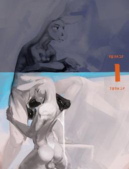 animal_genitalia animal_penis anthro anthro_on_anthro backsack balls biped bodily_fluids butt cum cum_on_back cum_on_body cum_strand cum_string duo equine_genitalia equine_penis eyes_closed flared_penis genital_fluids genitals half-closed_eyes half-erect humanoid_hands leaking_cum long_ears male male/male male_anthro narrowed_eyes nude nude_anthro nude_male penis penis_on_shoulder perineum simple_background standing text textured_background 7b7a2f equid equine mammal 2023 absurd_res artist_name digital_media_(artwork) digital_painting_(artwork) hi_res painting_(artwork)
