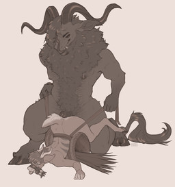 anthro anthro_on_anthro anthro_penetrated anthro_penetrating anthro_penetrating_anthro bdsm belly_hair body_hair bondage bound chest_hair duo erection fangs front_view fur genitals licking licking_lips licking_own_lips looking_pleasured lying male male/male male_penetrated male_penetrating male_penetrating_male mouth_closed muzzle_(object) muzzled narrowed_eyes nude on_front penetration penis penis_base restraints rope rope_bondage sex simple_background size_difference tail tail_tuft teeth tongue tongue_out tuft vein veiny_penis seraphictiger mythology deer dragon furred_dragon furred_scalie mammal mythological_creature mythological_scalie scalie hi_res monochrome