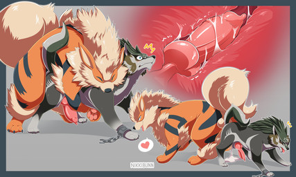 anal anal_knotting anal_penetration animal_genitalia animal_penis ass_to_ass balls bite bodily_fluids canine_genitalia canine_penis claws countershading cum cum_in_ass cum_inside cutaway digitigrade duo emanata fangs feral feral_on_feral feral_penetrated feral_penetrating feral_penetrating_feral finger_claws from_behind_position genital_fluids genitals heart_symbol internal knot knotting leaking_cum male male/male male_penetrated male_penetrating male_penetrating_male mounting penetration penile penile_penetration penis penis_in_ass quadruped rounded_back sex shoulder_bite simple_background teeth toe_claws tongue tongue_out nikkibunn nintendo pokemon the_legend_of_zelda link_(wolf_form) arcanine canid canine canis generation_1_pokemon mammal pokemon_(species) wolf 2022 absurd_res crossover hi_res shaded signature
