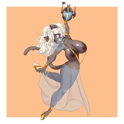 accessory anklet anthro areola armlet armor big_areola big_breasts blush bracelet breasts brown_body camel_toe chain clothing dancing ear_piercing ear_ring egyptian egyptian_clothing excited_expression female footwear fur furgonomics gem gesture gold_(metal) gold_jewelry golden_clothing hair headgear helmet high_heels holding_armor holding_headgear holding_helmet holding_object jewelry looking_at_viewer mandalorian_helmet nick(chief)_(nickzilla) nipple_slip one-piece_swimsuit one_eye_closed orange_background piercing purple_eyes ring_piercing shoes simple_background sling_bikini solo spots swimwear tail thick_thighs v-cut white_hair wink winking_at_viewer chiocream daha_raqi_(nickzilla) domestic_cat felid feline felis mammal pantherine 1:1 hi_res