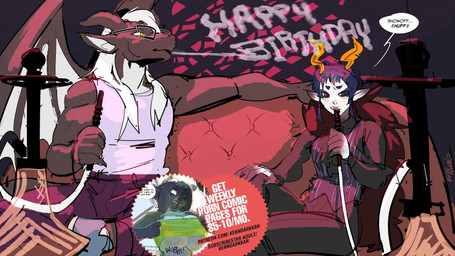 advertisement anthro blue_hair clothing dialogue duo eyewear female glasses hair hookah hookah_pipe male smoking speech_bubble text topwear vest white_hair kenno_arkkan mythology draccy animal_humanoid arthropod arthropod_humanoid dragon humanoid insect insect_humanoid lepidopteran lepidopteran_humanoid moth moth_humanoid mythological_creature mythological_scalie scalie 16:9 adversarial_noise digital_media_(artwork) english_text hi_res widescreen