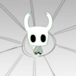 2_horns 8_eyes ambiguous_gender black_body black_eyes bound chain cloak clothed clothing crouching dialogue ellipsis empty_eyes fingers floor fur gesture glowing glowing_eyes grey_clothing hand_gesture holding_another holding_melee_weapon holding_object holding_weapon hollow_eyes horn larger_ambiguous looking_at_another melee_weapon multi_eye music nail_(weapon) pointing pointing_at_another question_mark size_difference smaller_ambiguous talking_to_another text weapon weapon_on_back white_eyes wings du_dang hollow_knight_(franchise) team_cherry hollow_knight_(character) radiance_(hollow_knight) shade_lord_(hollow_knight) the_knight_(hollow_knight) arthropod insect lepidopteran moth shadow_creature vessel_(species) 2025 2d_animation animated korean_text long_playtime webm female_(lore) sibling_(lore)