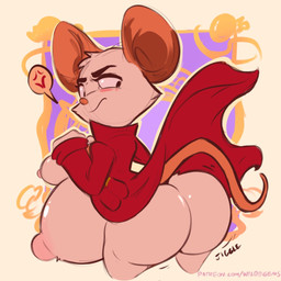 anthro belly big_belly big_breasts big_butt breasts butt female fur huge_belly huge_breasts huge_butt navel navel_outline pregnant pregnant_anthro pregnant_female white_body white_fur wildegems mina_the_hollower yacht_club_games mina_(mina_the_hollower) mammal mouse murid murine rodent 1:1