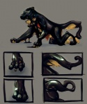 absorption_vore all_fours anthro brown_body brown_fur clothing digitigrade duo feral fur goo_transformation grey_background latex liquid_latex male merging paws quadruped side_view simple_background tail takeover transformation vore skulldog_(artist) flir_(panther) canid canine canis domestic_cat domestic_dog felid feline felis goo_creature latex_creature living_latex mammal pantherine symbiote 5:6 comic