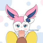 blush duo erection female female_penetrated genitals looking_at_viewer male male/female male_penetrating male_penetrating_female oral oral_penetration penetration penis semi-anthro sex simple_background aurorasylveon nintendo pokemon aurora_sylveon eeveelution generation_6_pokemon pokemon_(species) sylveon 1:1