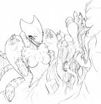 bdsm blush bondage bound breasts duo eyes_closed female foot_fetish hi_res horridus licking_foot line_art lotion nipples nude quintonquill reptile scalie smile spikes
Rating: Questionable
Score: 1
User: dim45
Date: March 01, 2014