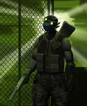 anthro armor assault_rifle blue_body blue_scales eyewear goggles gun handgun headgear holding_gun holding_object holding_ranged_weapon holding_weapon male night_vision_goggles pistol ranged_weapon rifle scales solo standing weapon tall_lizzard_(artist) microsoft splinter_cell the_elder_scrolls tom_clancy's_(series) ubisoft tristen argonian reptile scalie digital_media_(artwork) hi_res