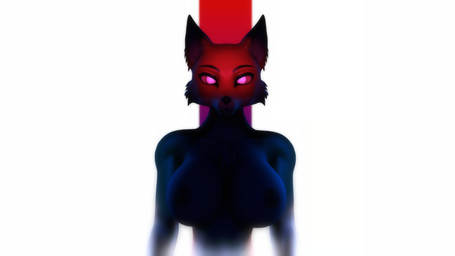 anthro breasts female front_view looking_at_viewer nipples nude pattern_background purple_eyes red_background simple_background solo striped_background white_background gold97fox alice_(gold97fox) canid canine fox mammal red_fox true_fox 16:9 2020 3d_(artwork) 4k absurd_res digital_media_(artwork) hi_res wallpaper widescreen