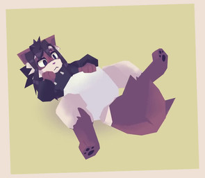 3_toes 4_fingers ambiguous_gender anthro black_clothing black_hair black_hoodie black_pawpads black_topwear blush blush_lines border breath brown_body brown_fur brown_tail brown_tail_tip clean_diaper clothed clothing diaper diaper_masturbation dipstick_tail eyes_closed feet fingers fur green_background hair hand_on_face hoodie implied_orgasm leg_markings low_poly lying markings masturbation multicolored_body multicolored_fur on_back open_mouth open_smile pawpads rubbing_diaper simple_background smile socks_(marking) solo tail tail_markings tan_body tan_border tan_fur tan_tail toes topwear two_tone_body two_tone_fur two_tone_tail wavy_mouth wearing_diaper white_diaper goatedout ferret_(goatedout) domestic_ferret mammal mustelid musteline true_musteline weasel 3d_(artwork) 3d_animation animated digital_media_(artwork) no_sound short_playtime video