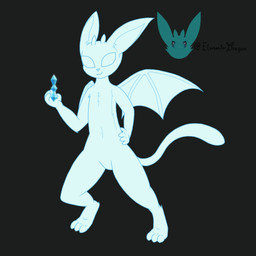 anthro blue_eyes ear_markings fur male markings paws solo tail tail_markings white_body wings elementerdragon elysium_dragons microsoft mythology ori_(series) xbox_game_studios dragon mythological_creature mythological_scalie scalie 1:1 digital_media_(artwork) hi_res sketch