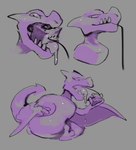 belly big_belly electronics feral game_console gamecube_console grey_background object_vore overweight purple_body simple_background solo vore 80sarchosaur gamecube nintendo pokemon aerodactyl fossil_pokemon generation_1_pokemon pokemon_(species) 2021 hi_res