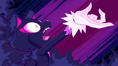 alternate_form anthro eyelashes fangs female fire open_mouth pink_tongue solo teeth tongue wide_eyed lyralamb sega sonic_the_hedgehog_(series) blaze_the_cat proto_blaze domestic_cat felid feline felis mammal 16:9 hi_res widescreen