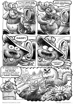 anthro armor belly bottomwear butt clothing dialogue duo headgear helmet male navel outside overweight overweight_male shorts solo text volcano worried jwbalsley chester_the_rat stinky_the_rat dinosaur mammal murid murine prehistoric_species rat reptile rodent scalie 2026 comic english_text hi_res monochrome