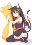 animal_ears bell black_hair black_legwear cat_ears cat_tail dakimakura dress female hair hi_res hug human long_hair looking_at_viewer nibiiro_shizuka one_eye_closed original panties panty_shot pillow pink_eyes plain_background ribbons simple_background sitting tail_bell tail_ribbon thigh_highs underwear wariza white_background white_panties wink
Rating: Safe
Score: 3
User: AnacondaRifle
Date: March 27, 2014