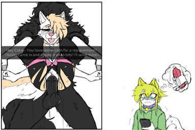 anthro anthro_on_anthro anthro_penetrated anthro_penetrating anthro_penetrating_anthro balls bell bell_collar big_penis black_balls black_body black_fur black_hair black_penis blonde_hair blue_collar blue_eyes blush blush_lines bodily_fluids boots bottomwear breasts caption caption_box carrying_another carrying_partner cellphone cleavage clothed clothing collar cosplay cuckold duo electronics erection faceless_anthro faceless_character faceless_male female female_anthro female_penetrated footwear from_behind_position full_nelson full_nelson_(legs_held) full_nelson_position fur genitals group hair hair_over_eye hoodie humanoid_genitalia humanoid_penis looking_at_viewer looking_pleasured male male/female male_anthro male_penetrating male_penetrating_female masturbation motion_lines muscular muscular_anthro muscular_male nude nude_anthro nude_male orange_eyes partially_clothed_anthro partially_clothed_female penetration penile penile_penetration penis penis_in_vagina phone pink_vulva sex shoes simple_background smartphone sweat tail tan_body tan_fur tan_hair text thought_bubble tongue tongue_out topwear torn_bottomwear torn_clothing trio vaginal vaginal_penetration vulva white_background butcher_pal sega snapchat sonic_the_hedgehog_(series) adam_manchester rouge_the_bat canid canine canis domestic_cat felid feline felis hybrid mammal procyonid raccoon wolf 2024 colored colored_sketch digital_drawing_(artwork) digital_media_(artwork) english_text sketch