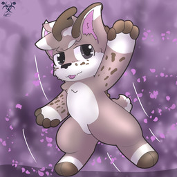 anthro male solo yusukeskunk canid canine canis deer domestic_dog husky hybrid mammal nordic_sled_dog spitz 1:1 hi_res