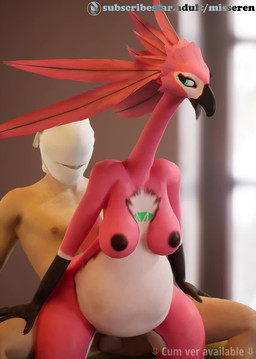 anthro anthro_dominating_human anthro_on_top anthro_penetrated bedroom_eyes black_nipples bouncing_breasts breasts cowgirl_position dominant dominant_anthro dominant_female duo erection female female_dominating_male female_on_human female_on_top female_penetrated from_behind_position from_front_position genitals human_on_anthro human_on_bottom human_penetrating human_penetrating_anthro human_penetrating_female humanoid_genitalia humanoid_penis interspecies looking_at_another looking_at_partner looking_pleasured male male/female male_on_anthro male_on_bottom male_penetrating male_penetrating_anthro male_penetrating_female narrowed_eyes nipples non-mammal_breasts non-mammal_nipples nude on_bottom on_top penetration penile penile_penetration penis penis_in_vagina pregnant pregnant_anthro pregnant_female pregnant_sex red_body seductive sex submissive submissive_human submissive_male vaginal vaginal_penetration vulva misseren sound_warning gail_(pthalo) avian bird flamingo human mammal 3d_(artwork) 3d_animation animated digital_media_(artwork) hi_res loop short_playtime sound video