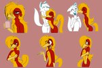 ambiguous_gender anthro beak beverage blush coffee expressions feathers hair long_hair long_tail red_body red_feathers sticker_pack tail yellow_beak yellow_body yellow_feathers whitephoenix52 glori_gamebird ych_(character) avian bird chrysolophus galliform golden_pheasant phasianid 3:2 hi_res