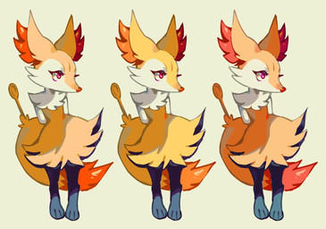 3_toes ambiguous_gender anthro arm_tuft biped black_body black_fur cheek_tuft chest_tuft cutlery digitigrade dipstick_tail eyelashes facial_tuft feet fluffy fluffy_tail fur hands_behind_back inner_ear_fluff kitchen_utensils markings multicolored_body multicolored_fur orange_body orange_eyes orange_fur orange_nose paws pink_eyes quadruped shoulder_tuft simple_background solo spoon standing tail tail_markings toes tools tuft white_body white_fur white_sclera yellow_body yellow_fur flavia-elric nintendo pokemon louise_(flavia-elric) braixen generation_6_pokemon pokemon_(species) digital_media_(artwork) hi_res female_(lore)