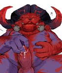 2_horns 4_fingers >:( anthro areola arm_hair arm_tuft aroused ball_tuft balls beard belly belly_hair big_balls big_horn big_mustache big_penis black_balls black_body black_horn black_nails black_nose black_skin blep bodily_fluids body_hair bovid_horn bovine_horn braided_beard braided_mustache broad_shoulders burly caprine_horn chest_hair closed_frown colored_nails crotch_tuft cum curled_horn dark_balls dark_body dark_horn dark_nose dark_skin eyebrows facial_hair fingers foreskin front_view fur genital_fluids genitals grumpy hairy hairy_balls hairy_hands hairy_legs hammer hand_on_belly hand_on_own_belly hand_on_own_penis hand_on_own_stomach hand_on_penis happy_trail holding_own_penis holding_penis horn horn_markings iconography inviting looking_at_viewer looking_down male manly markings masturbation mature_anthro mature_male moobs multicolored_body multicolored_horn multicolored_penis mustache nails naughty_face nipples no_pupils no_sclera nude orgasm orgasm_face overweight overweight_anthro overweight_male penis pubes question_mark raised_eyebrows ram_horn red_areola red_balls red_beard red_body red_eyebrows red_eyes red_facial_hair red_fur red_horn red_mustache red_nails red_nipples red_penis red_pubes red_tongue sharp_horn shoulder_tuft simple_background sitting solo spread_legs spreading square_eyes stocky thick_eyebrows thick_thighs tongue tongue_out tools tuft two_tone_balls two_tone_body two_tone_horn two_tone_penis white_background ggs_ovo league_of_legends riot_games tencent ornn_(lol) bovid caprine demigod mammal hi_res pictographics