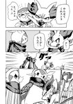 avian canid chespin chloe_(icma) comic dialogue fennekin feral generation_4_pokemon generation_6_pokemon group japanese_text lir_(icma) makotoo male mammal monochrome nintendo piplup pmd:_icma pokemon pokemon_(species) pokemon_mystery_dungeon right_to_left scarf spike_chunsoft stra_(icma) text translated