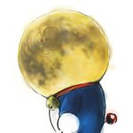 anthro bell collar looking_at_viewer machine male moon red_collar side_view simple_background solo standing white_background mt_tg doraemon doraemon_(character) domestic_cat felid feline felis mammal robot 1:1 2018 absurd_res hi_res shaded