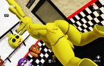 anthro balls big_butt butt camera_view genitals hand_on_butt looking_at_viewer looking_back machine male nude penis presenting presenting_hindquarters smile solo thick_thighs wide_hips yellow_body yellow_eyes malicekira five_nights_at_freddy's five_nights_at_freddy's_3 scottgames spring_bonnie_(fnaf) animatronic lagomorph leporid mammal rabbit robot 2021 3d_(artwork) digital_media_(artwork) hi_res mikumikudance_(artwork)