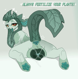 animal_genitalia animal_vulva anus bodily_fluids canine_genitalia canine_vulva feet female female_feral feral genital_fluids genitals heart_symbol on_ground open_mouth open_smile paws smile soles solo spread_thighs sweat sweatdrop vaginal_fluids vulva y_anus frazy nintendo pokemon canid canine eeveelution generation_4_pokemon glaceon hybrid_pokemon leafeon mammal pokemon_(species) hi_res
