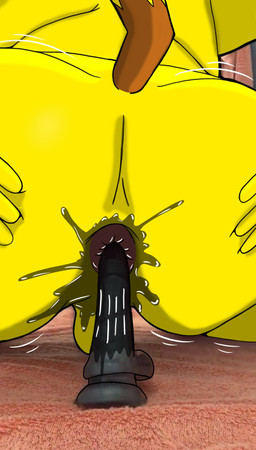 anal anal_penetration anthro anus backsack balls big_butt black_dildo butt butt_focus dildo dildo_in_ass dildo_insertion fur genitals hand_on_butt hand_on_own_butt lube_on_butt lube_on_dildo male motion_lines nude_anthro nude_male object_in_ass penetration sex_toy sex_toy_in_ass sex_toy_insertion solo spread_butt spreading tail yellow_body yellow_fur hyenakenisis nintendo pokemon generation_1_pokemon pikachu pokemon_(species) draw_over hi_res